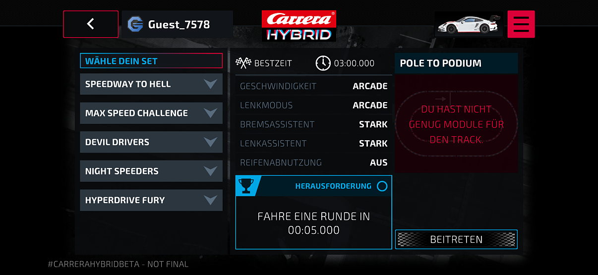 Carrera HYBRID - App Update