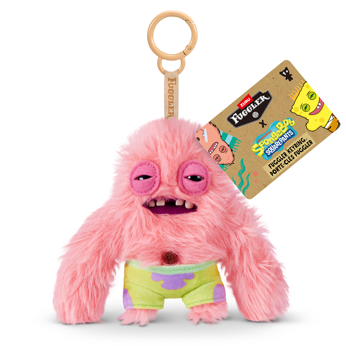 15756B_FUGGLER_SpongeBob Keyrings-HANG TAG_FRONT OF PACK