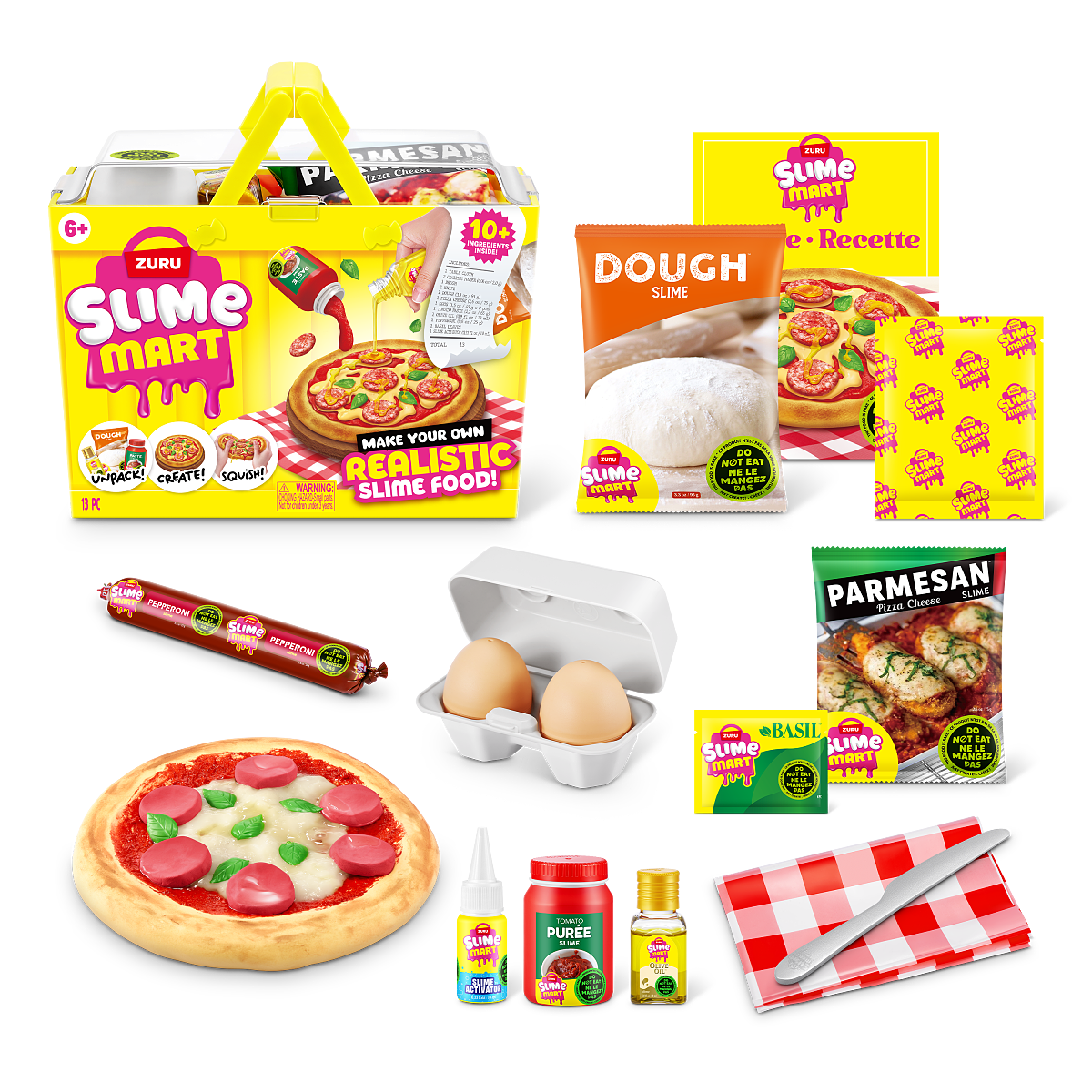SLIME MART_Einkaufskorb_Pizza_Zutaten