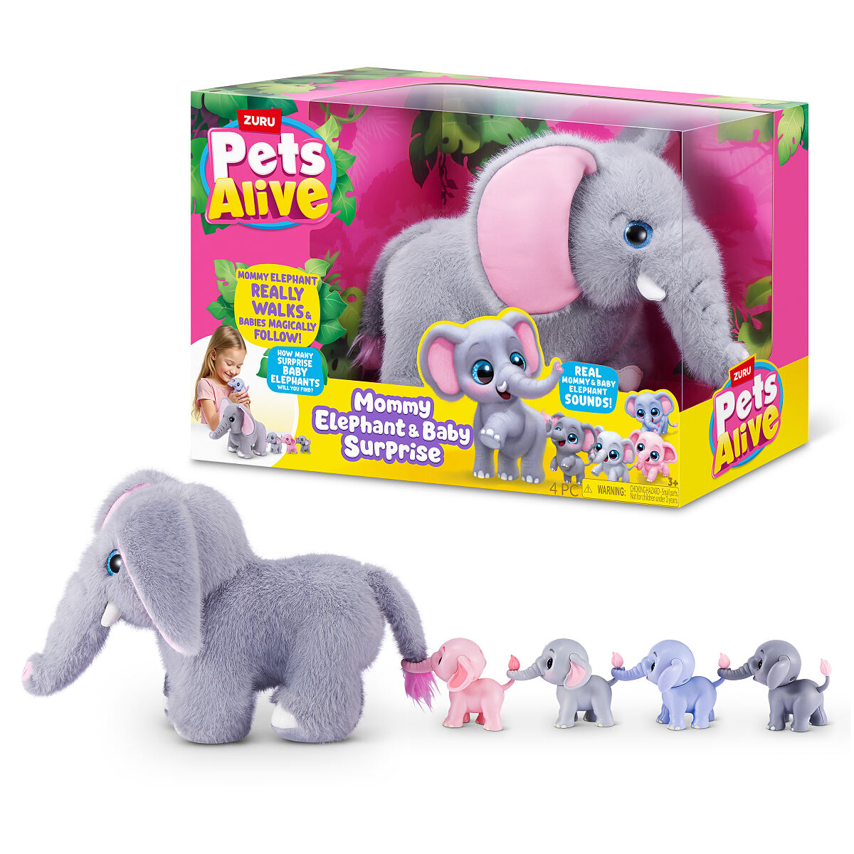 Pets Alice Mommy Elephant & Baby Surprise 