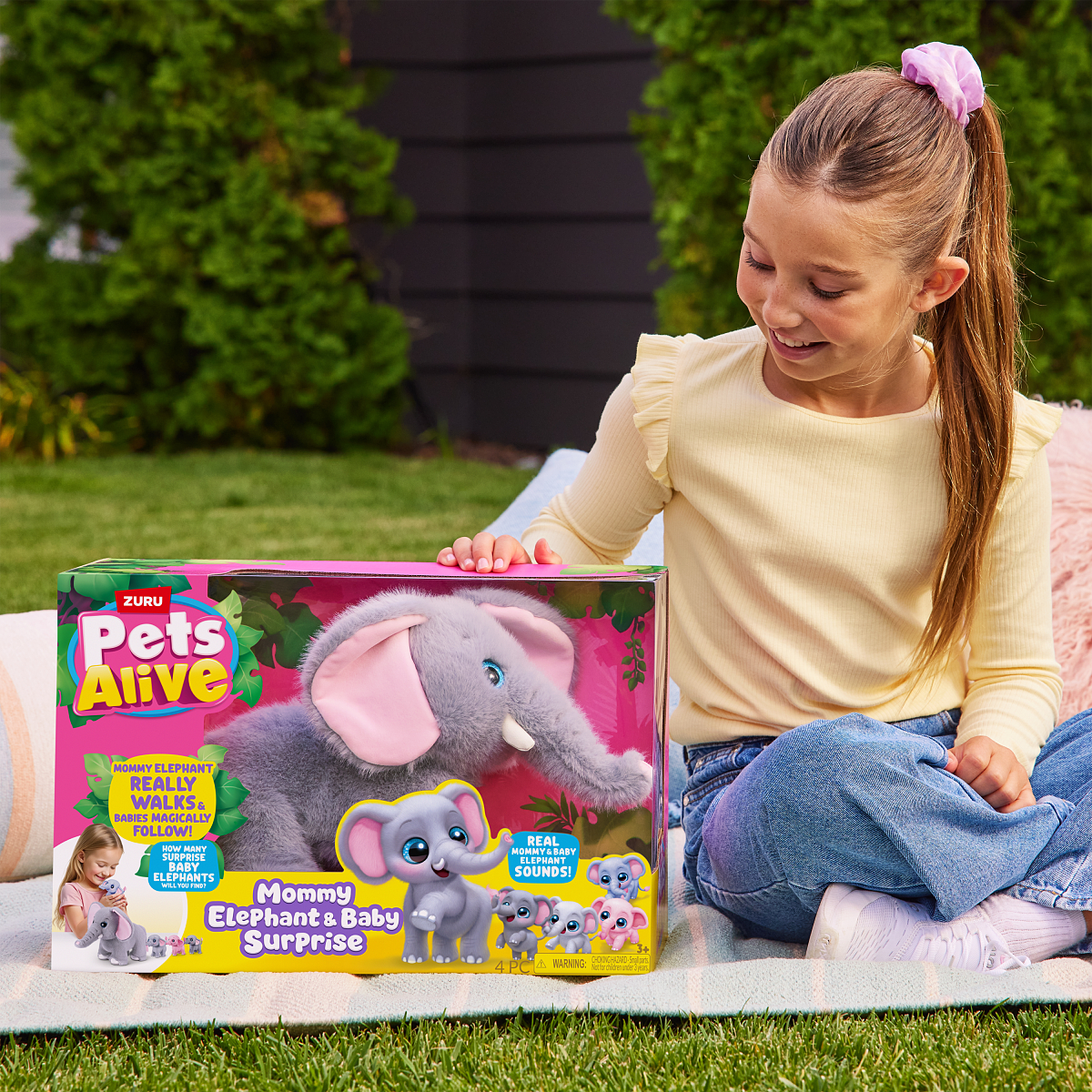 Pets Alive Mommy Elephant & Baby Surprise