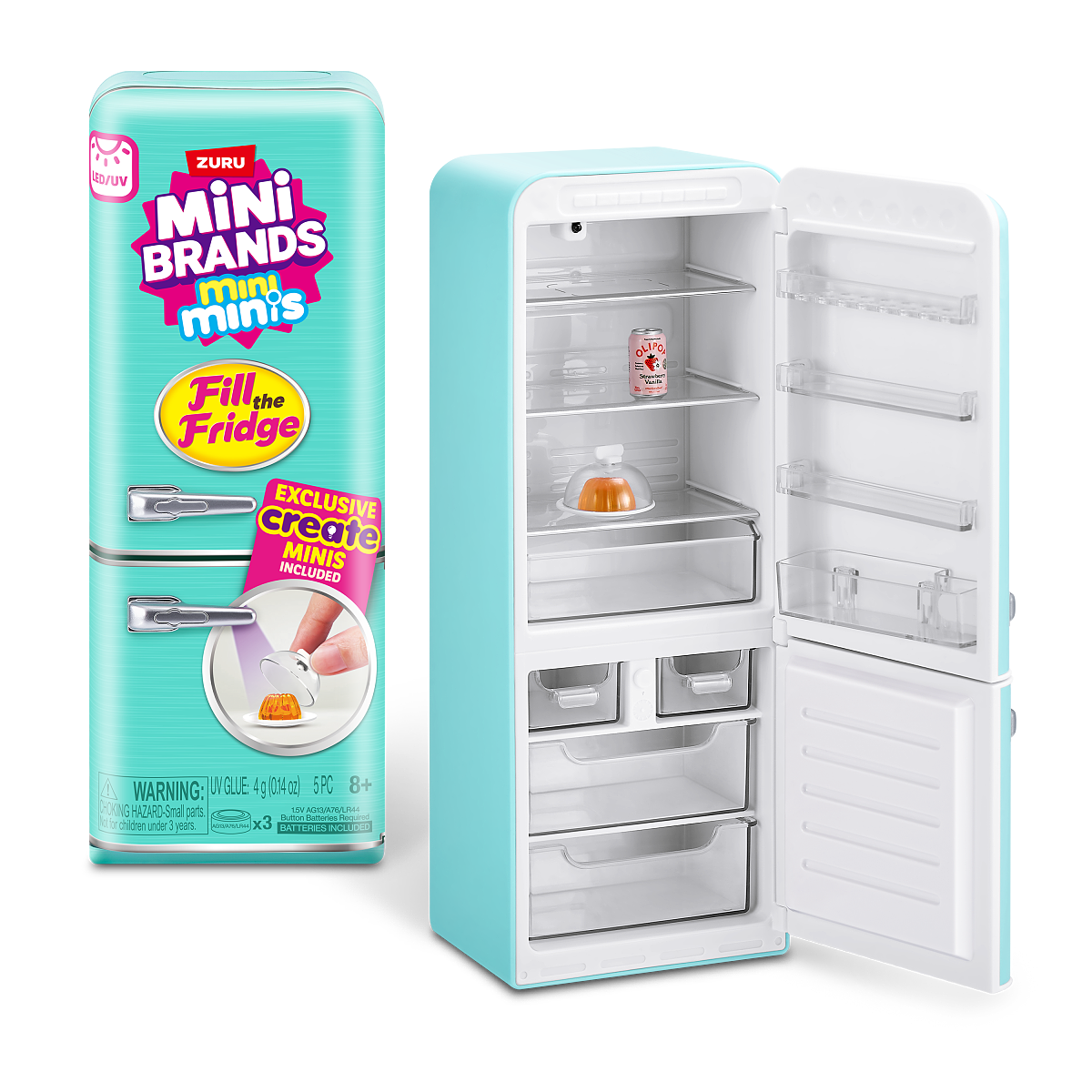 Mini Brands Fill The Fridge mit integriertem UV Licht