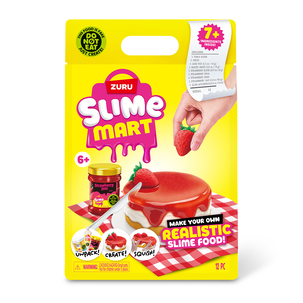 15901A_SLIME MART_SMALL SHOPPING BAG_STRAWBERRY CHEESECAKE_1L_FRONT OF PACK