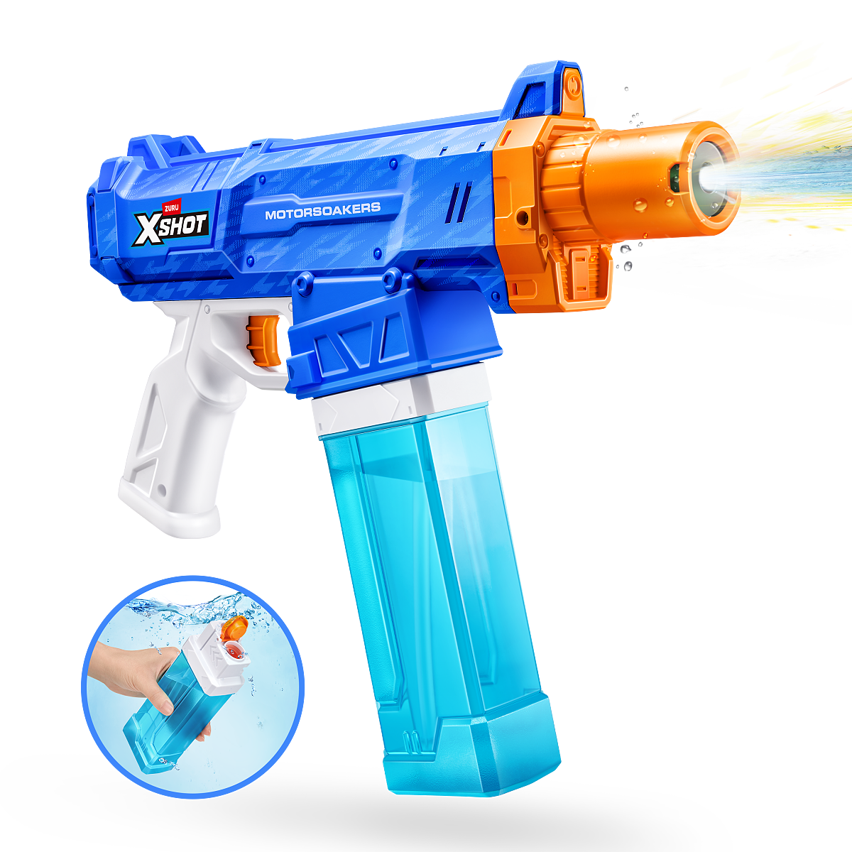118196_XSHOT WATER_MOTORSOAKER-SERIES 1-MOTARIZED PISTOL_ECOM HERO